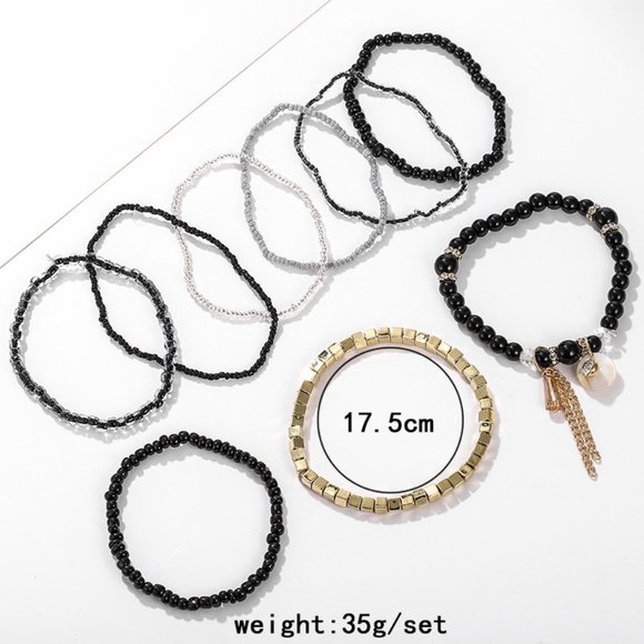 Boho Multilayer Natural Stone Crystal Set - Picture 4 of 5